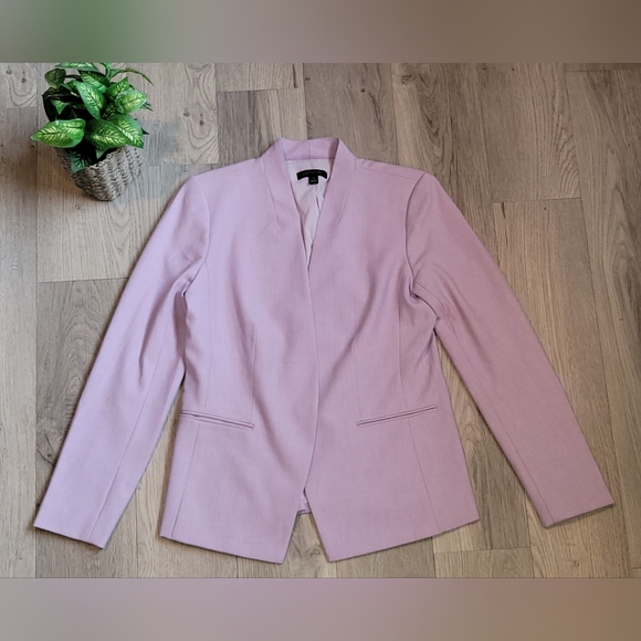 Ann Taylor Lavender Violet Lilac Cutaway Blazer Jacket, Women's 6T - Picture 2 of 16